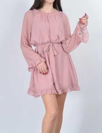 Rochie scurta SHEIN, roz, M Roz