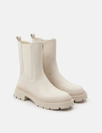 Ghete Sinsay, ecru, 40 Crem