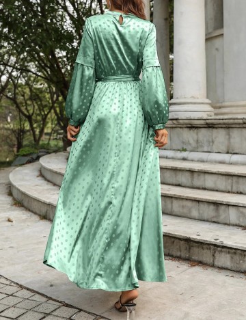 Rochie lunga SHEIN, verde, L