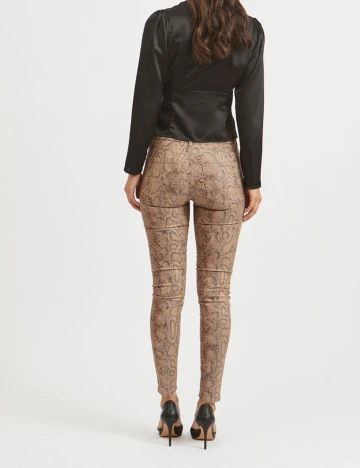 Pantaloni Vila, imprimeu sarpe, S/32