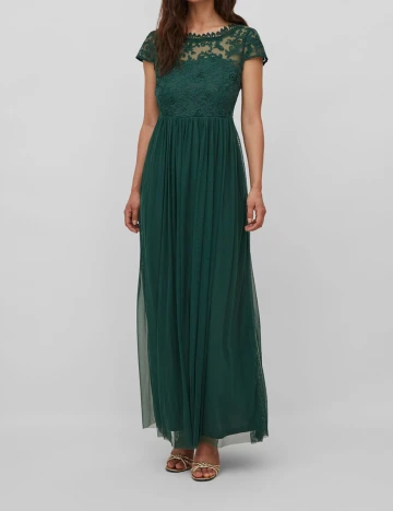 Rochie lunga Vila, verde, 36 Verde