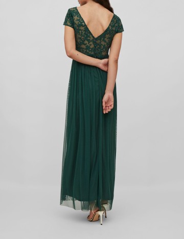 Rochie lunga Vila, verde, 36