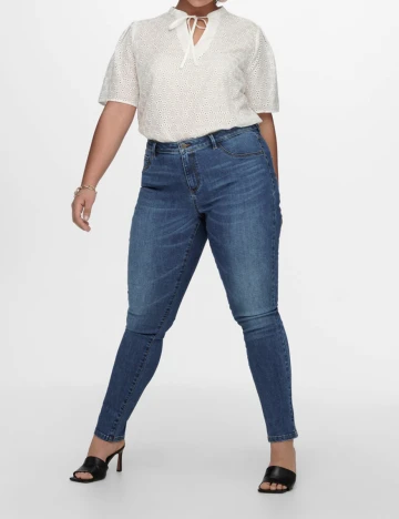 Blugi Only Carmakoma, albastru