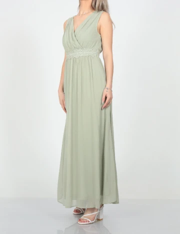 Rochie lunga Vila, verde, 34