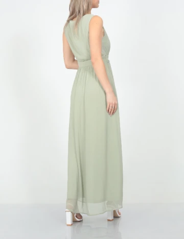 Rochie lunga Vila, verde, 34