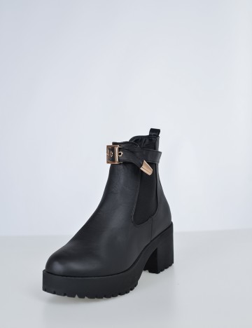 Botine Sinsay, negru, 38