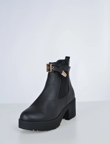 Botine Sinsay, negru, 38