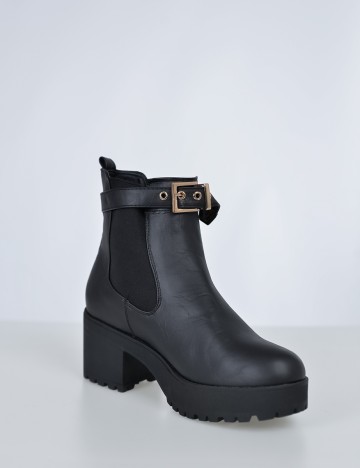 Botine Sinsay, negru, 38