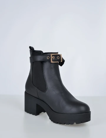 Botine Sinsay, negru, 38