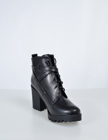 Botine Sinsay, negru, 38