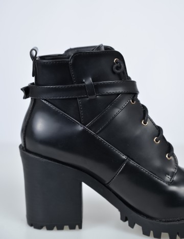 Botine Sinsay, negru, 38