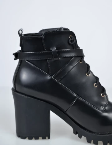 Botine Sinsay, negru, 38