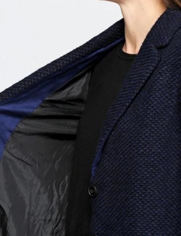 Palton Stradivarius, albastru, S