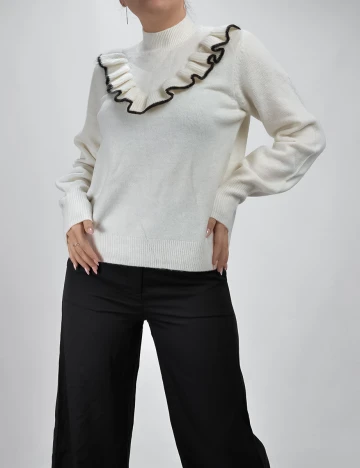 Bluza Vero Moda, ecru, M Alb