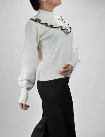 Bluza Vero Moda, ecru, M Alb