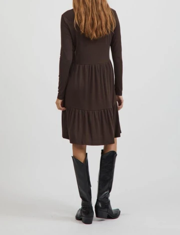 Rochie scurta Vila, maro, M