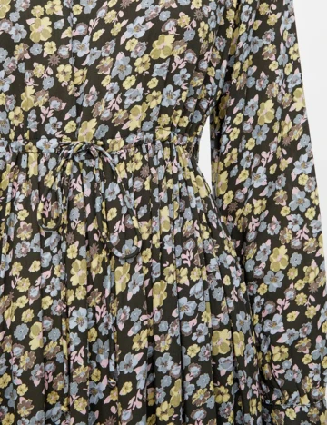 Rochie medie Pieces, floral, L