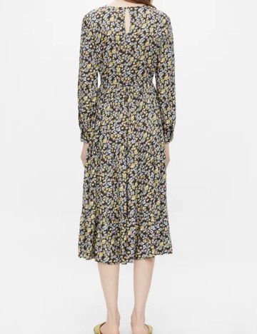 Rochie medie Pieces, floral, L