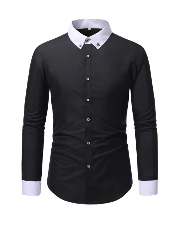 Camasa SHEIN, negru, S