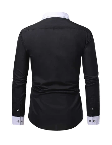 Camasa SHEIN, negru, S