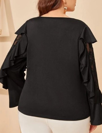 Bluza SHEIN CURVE, negru, 1 XL