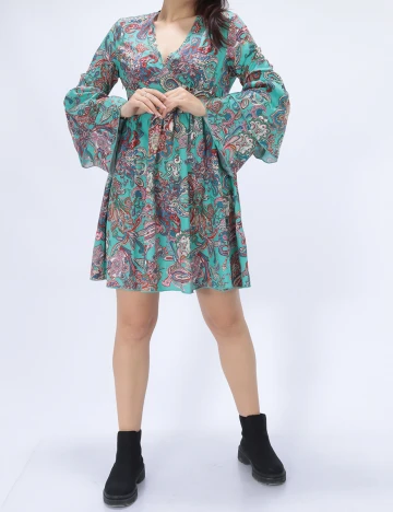 Rochie Scurta SHEIN, verde, S Verde