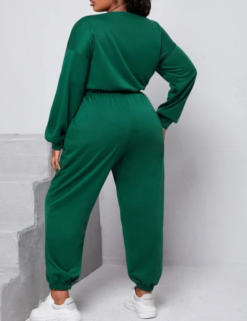 Compleu SHEIN CURVE, verde, 2XL Verde