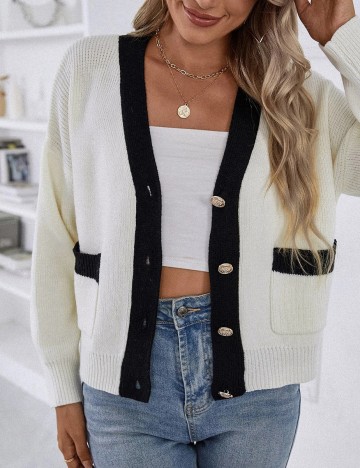 Cardigan SHEIN, ecru, S