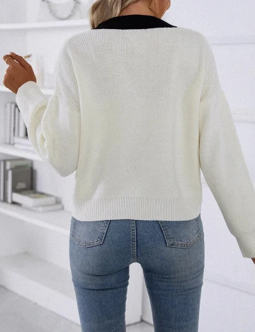 Cardigan SHEIN, ecru, S
