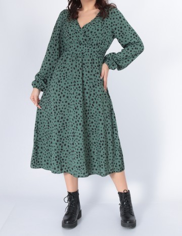 Rochie Medie SHEIN, verde, M