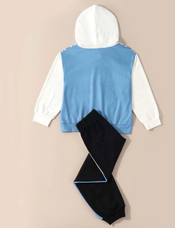 trening Shein Kids, negru/albastru, 11-12 ANI