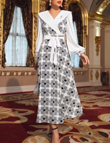 Rochie Lunga SHEIN, alb, XXL