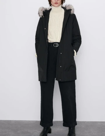 Geaca Zara, negru, XS