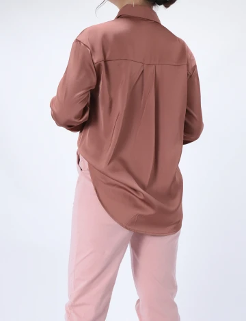 Camasa SHEIN, roz pudra inchis, XS