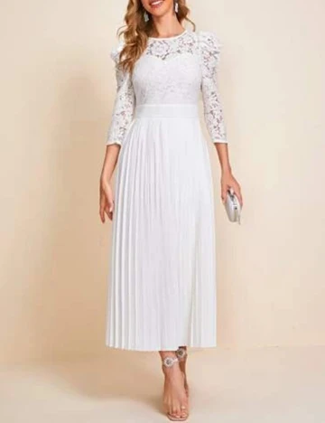 Rochie lunga SHEIN, alb, L Alb