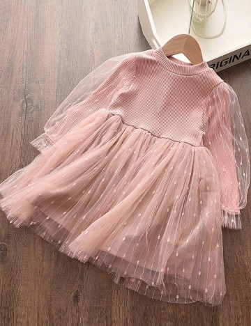 Rochie Shein Kids, roz pudra, 1-2ANI