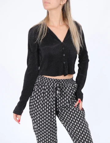 Camasa Bershka, negru, S Negru