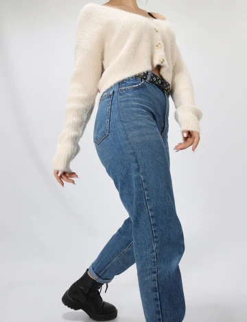 Cardigan Bershka, crem, M