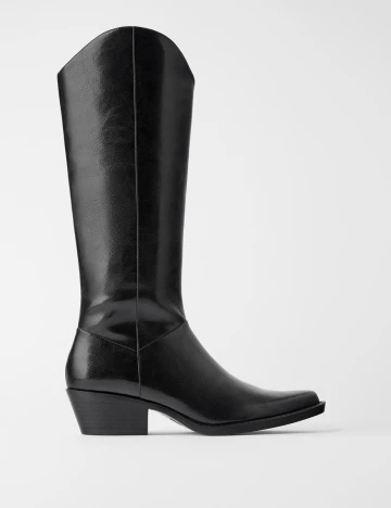 Cizme Zara, negru, 37