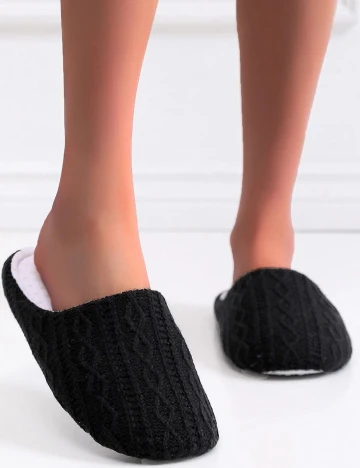 Papuci de casa SHEIN, negru, 40/41