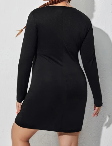 Rochie scurta SHEIN CURVE, negru, 2XL