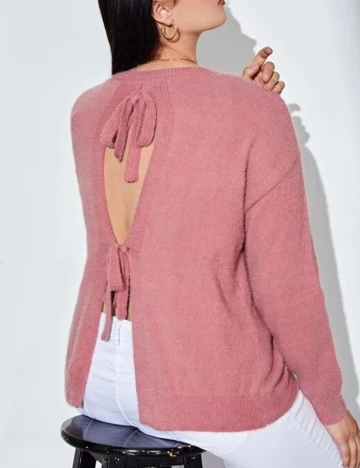 Pulover SHEIN CURVE, roz, 3XL Roz