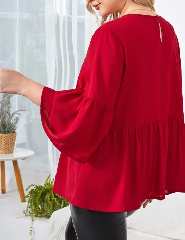 Bluza SHEIN CURVE, rosu, 0 XL