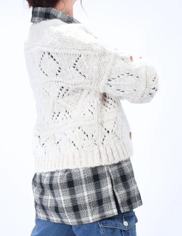 Cardigan Vero Moda, ecru, S