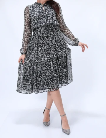 Rochie medie Reserved, negru, 36