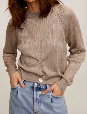 Cardigan Mango, maro, M