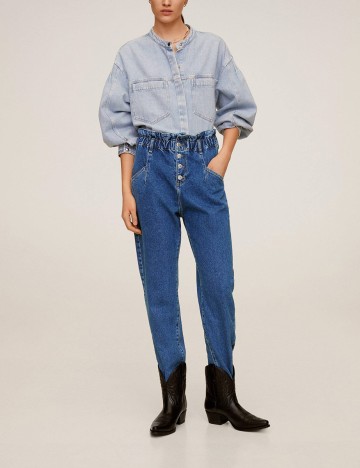 Blugi Mango, bleumarin, L