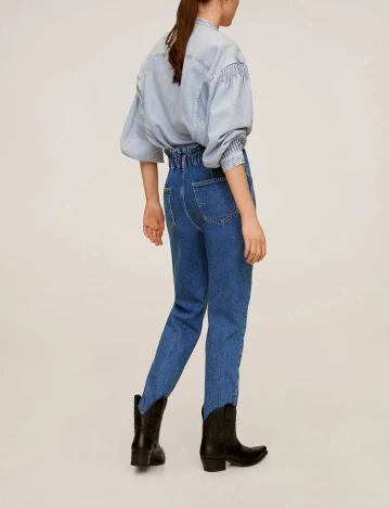 Blugi Mango, bleumarin, L Albastru
