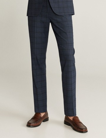 Pantaloni Mango, bleumarin, 48