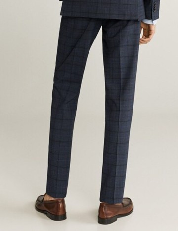 Pantaloni Mango, bleumarin, 48